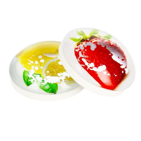 Magnesy Magnet Cytryna/Truskawka, 2szt 3.5cm - 2